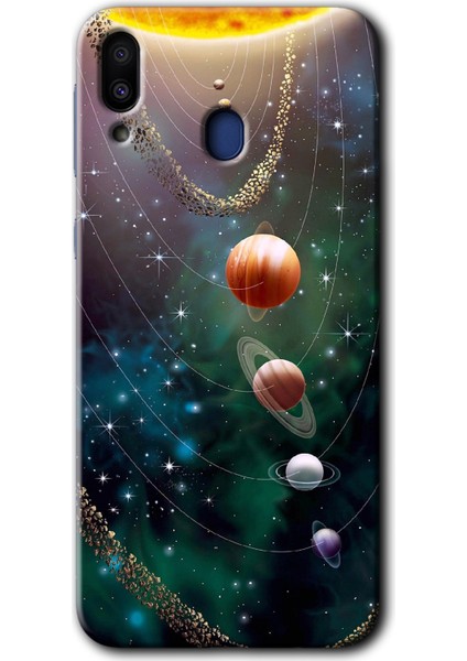 Samsung Galaxy M10S Kılıf Hd Desen Baskılı Arka Kapak - Cosmos