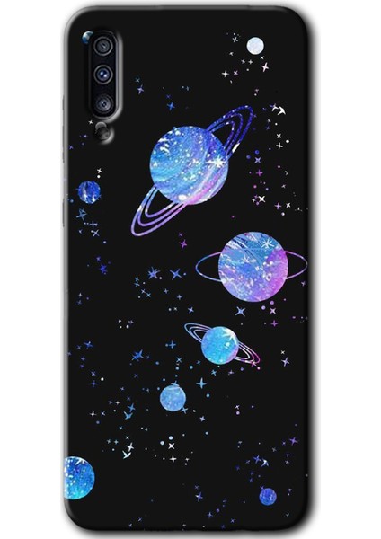 Samsung Galaxy A30S Kılıf Hd Desen Baskılı Arka Kapak - Samanyolu Galaksi