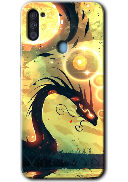 Samsung Galaxy A11 Kılıf Hd Desen Baskılı Arka Kapak - Digital Dragon