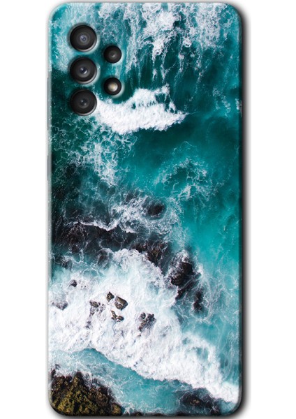 Samsung Galaxy A72 Kılıf Hd Desen Baskılı Arka Kapak - Deniz Kıyısı