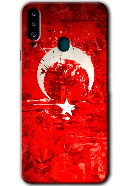 Samsung Galaxy A20S Kılıf Hd Desen Baskılı Arka Kapak - Albayrak 2