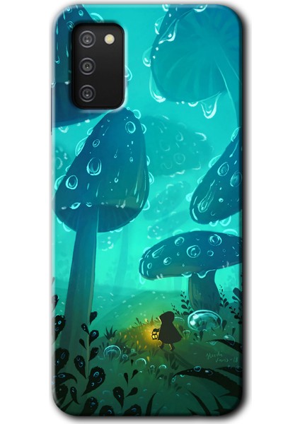 Samsung Galaxy A02S Kılıf Hd Desen Baskılı Arka Kapak - Silhoutte Dropss