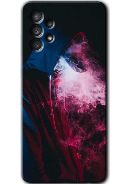 Samsung Galaxy A52S Kılıf Hd Desen Baskılı Arka Kapak - Smoke-Man