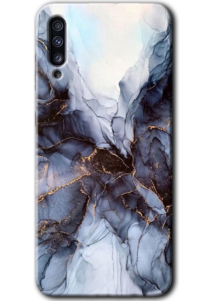 Samsung Galaxy A70 Kılıf Hd Desen Baskılı Arka Kapak - Otantik Mermer
