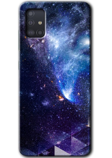 Samsung Galaxy A51 Kılıf Hd Desen Baskılı Arka Kapak - Galaksi