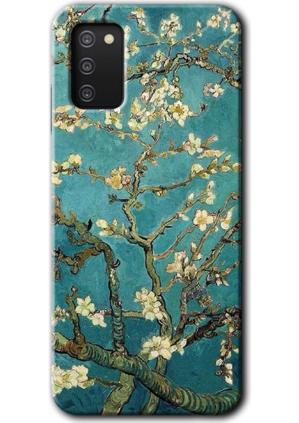 Samsung Galaxy A02S Kılıf Hd Desen Baskılı Arka Kapak - Almond Blossom
