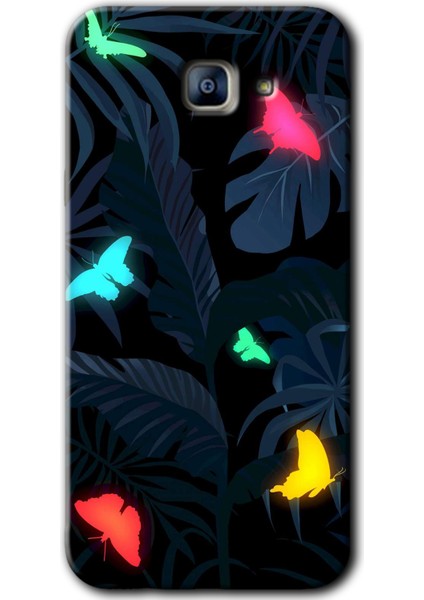 Samsung Galaxy A8 2016 Kılıf Hd Desen Baskılı Arka Kapak - Lighter Butterfly