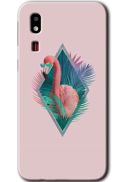 Samsung Galaxy A2 Core Kılıf Hd Desen Baskılı Arka Kapak - Flamingo