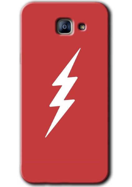 Samsung Galaxy A8 2016 Kılıf Hd Desen Baskılı Arka Kapak - Flash Logo