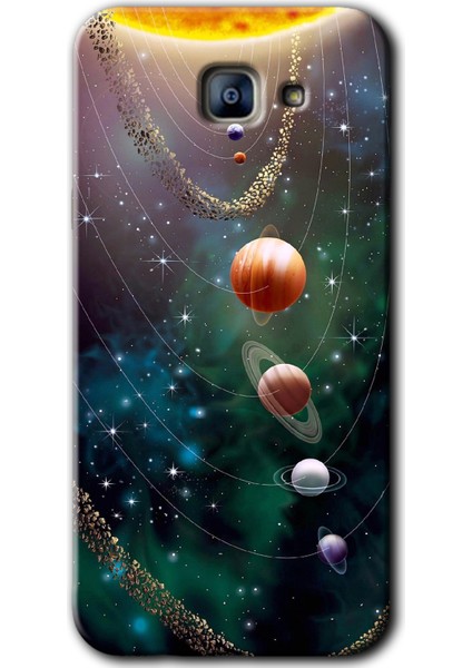 Samsung Galaxy A8 2016 Kılıf Hd Desen Baskılı Arka Kapak - Cosmos