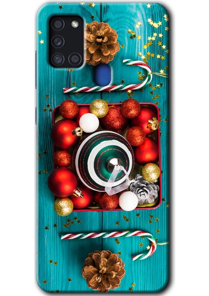 Samsung Galaxy A21S Kılıf Hd Desen Baskılı Arka Kapak - Christmas