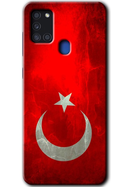 Samsung Galaxy A21S Kılıf Hd Desen Baskılı Arka Kapak - Albayrak