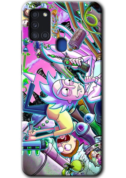 Samsung Galaxy A21S Kılıf Hd Desen Baskılı Arka Kapak - Graffiti Çizgi Film