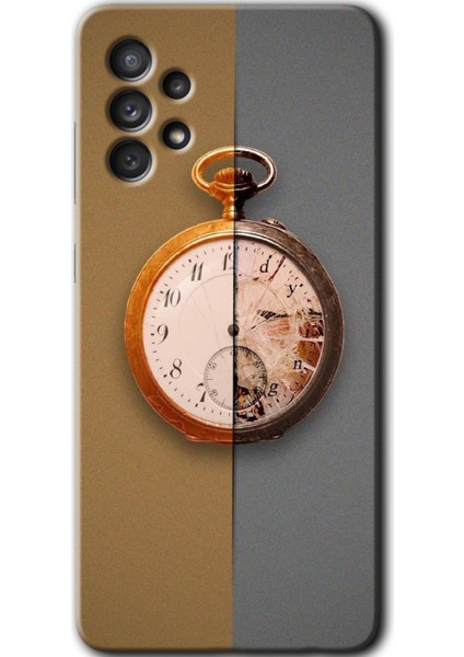 Samsung Galaxy A52S Kılıf Hd Desen Baskılı Arka Kapak - Clocks Artwork