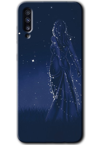 Samsung Galaxy A70 Kılıf Hd Desen Baskılı Arka Kapak - Gecenin Kraliçesi