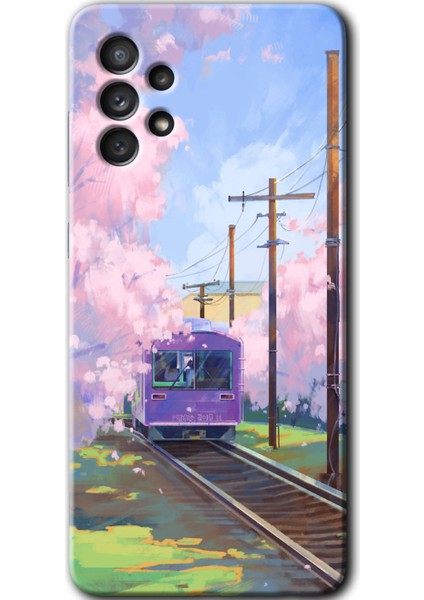 Samsung Galaxy A52S Kılıf Hd Desen Baskılı Arka Kapak - Rails Paint