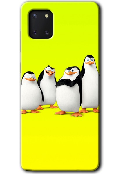 Samsung Galaxy A81 Kılıf Hd Desen Baskılı Arka Kapak - Penguenler
