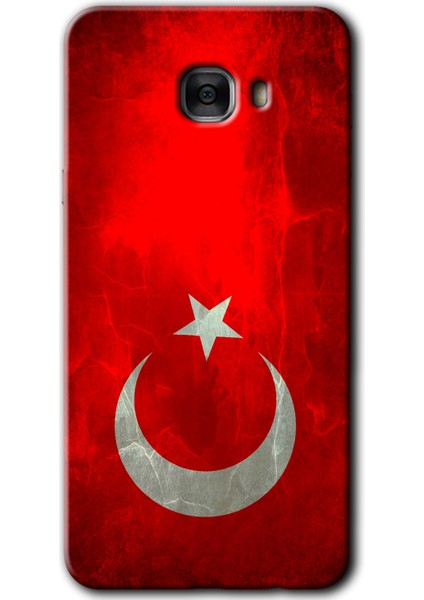 Samsung Galaxy C9 Pro Kılıf Hd Desen Baskılı Arka Kapak - Albayrak
