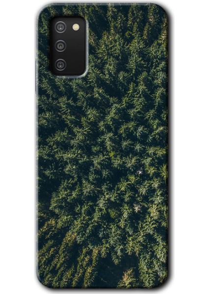 Samsung Galaxy A02S Kılıf Hd Desen Baskılı Arka Kapak - Çam Ağacı Ormanı
