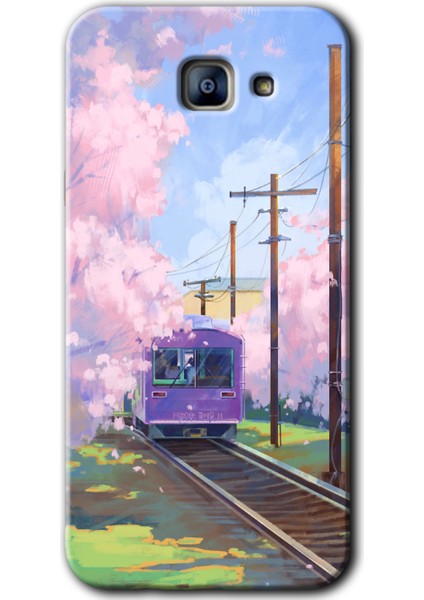 Samsung Galaxy A8 2016 Kılıf Hd Desen Baskılı Arka Kapak - Rails Paint