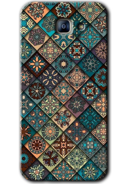 Samsung Galaxy A8 2016 Kılıf Hd Desen Baskılı Arka Kapak - Mat Mandala