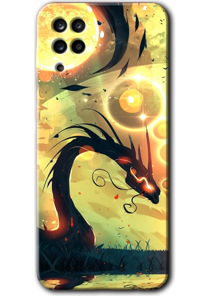 Samsung Galaxy A12 Kılıf Hd Desen Baskılı Arka Kapak - Digital Dragon