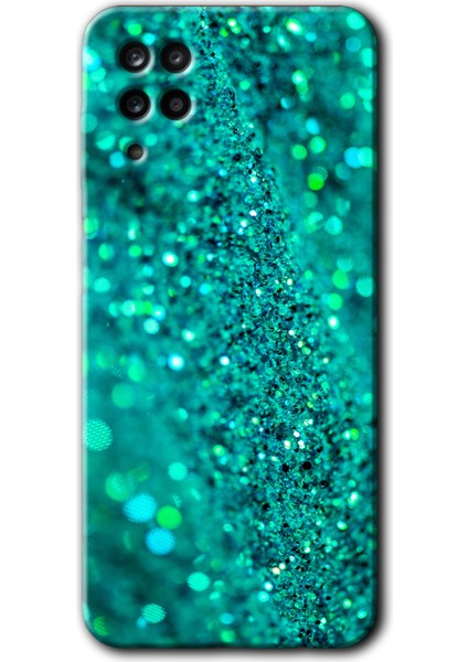 Samsung Galaxy A12 Kılıf Hd Desen Baskılı Arka Kapak - Diamonds