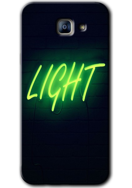 Samsung Galaxy A8 2016 Kılıf Hd Desen Baskılı Arka Kapak - Neon Inscription
