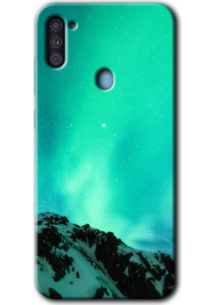 Samsung Galaxy M11 Kılıf Hd Desen Baskılı Arka Kapak - Aurora