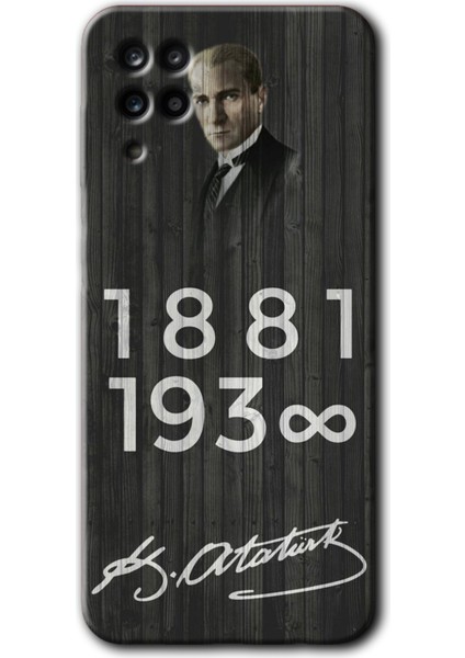 Samsung Galaxy A01 Core Kılıf Hd Desen Baskılı Arka Kapak - Atatürk Ahşap Imza