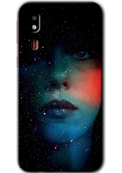 Samsung Galaxy A2 Core Kılıf Hd Desen Baskılı Arka Kapak - Karanlık Kadın