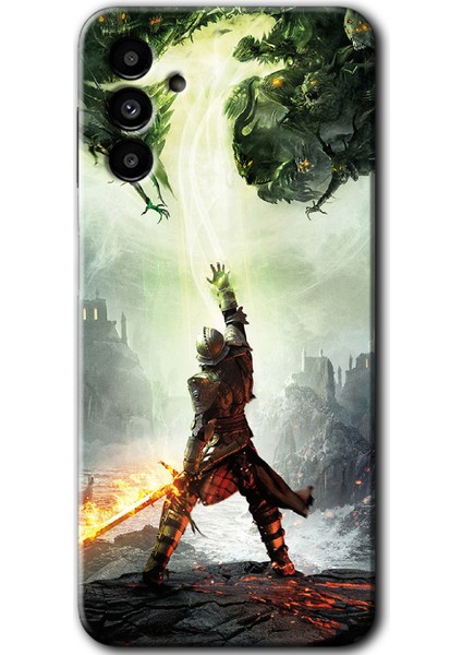 Samsung Galaxy A13 5g Kılıf Hd Desen Baskılı Arka Kapak - Dragon Hunter