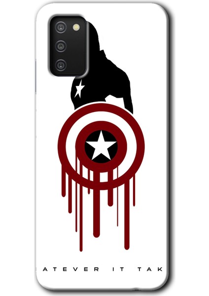 Samsung Galaxy A02S Kılıf Hd Desen Baskılı Arka Kapak - Captain Amerika