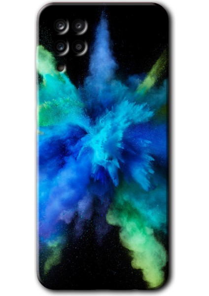Samsung Galaxy A12 Kılıf Hd Desen Baskılı Arka Kapak - Karışım 1