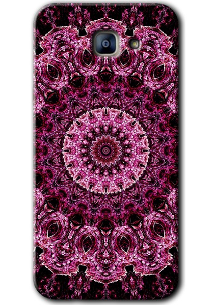 Samsung Galaxy A8 2016 Kılıf Hd Desen Baskılı Arka Kapak - Mandala Patterns Kaleidoscope