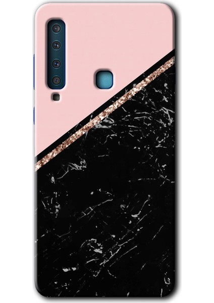 Samsung Galaxy A9 2018 Kılıf Hd Desen Baskılı Arka Kapak - Yarım Mermer