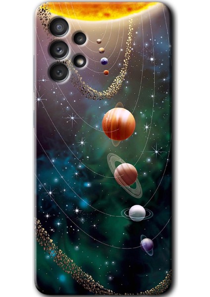 Samsung Galaxy A13 Kılıf Hd Desen Baskılı Arka Kapak - Cosmos