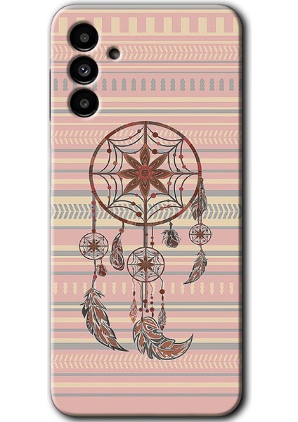 Samsung Galaxy A13 5g Kılıf Hd Desen Baskılı Arka Kapak - Mandala Retro