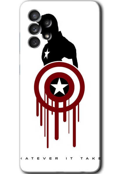 Samsung Galaxy A13 Kılıf Hd Desen Baskılı Arka Kapak - Captain Amerika