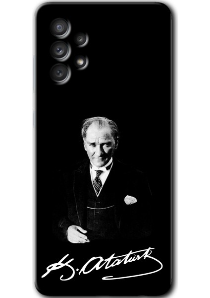 Samsung Galaxy A32 4g Kılıf Hd Desen Baskılı Arka Kapak - Atatürk Imza