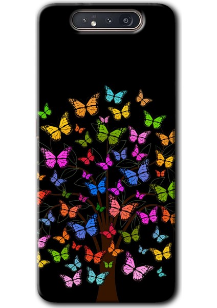 Samsung Galaxy A80 Kılıf Hd Desen Baskılı Arka Kapak - Cacti Prairies