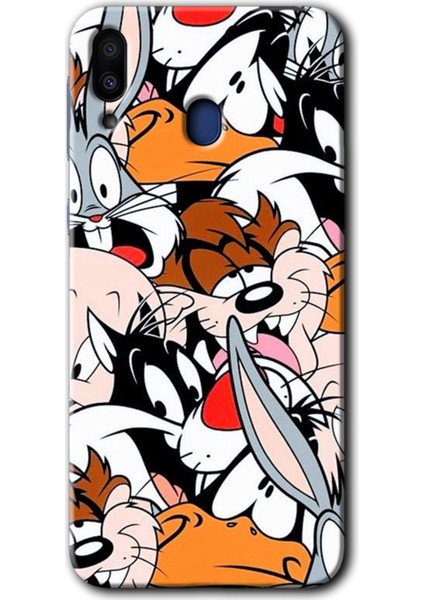 Samsung Galaxy M10 Kılıf Hd Desen Baskılı Arka Kapak - Karakterler
