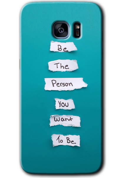 Samsung Galaxy S7 Edge Kılıf Hd Desen Baskılı Arka Kapak - Want You