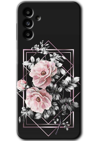 Samsung Galaxy A13 5g Kılıf Hd Desen Baskılı Arka Kapak - Retro Çiçek 1