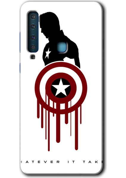 Samsung Galaxy A9 2018 Kılıf Hd Desen Baskılı Arka Kapak - Captain Amerika
