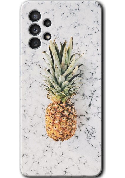 Samsung Galaxy A13 Kılıf Hd Desen Baskılı Arka Kapak - Ananas