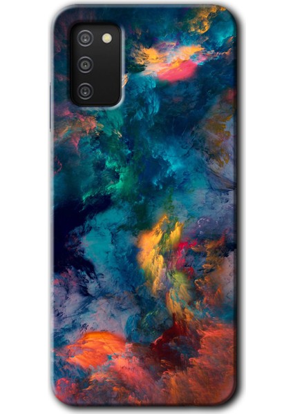 Samsung Galaxy A02S Kılıf Hd Desen Baskılı Arka Kapak - Color Storm