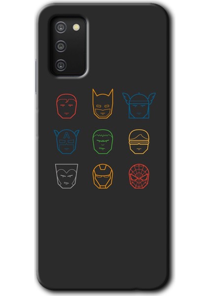 Samsung Galaxy A03S Kılıf Hd Desen Baskılı Arka Kapak - Avengers Minimalism