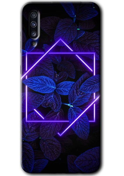 Samsung Galaxy A70 Kılıf Hd Desen Baskılı Arka Kapak - Mekanik Yaprak 5