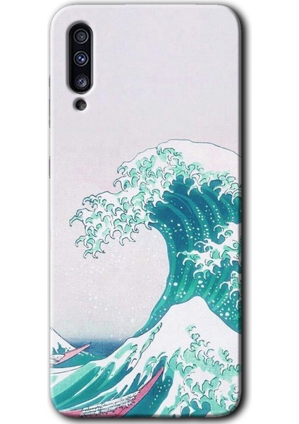 Samsung Galaxy A70S Kılıf Hd Desen Baskılı Arka Kapak - Dalga